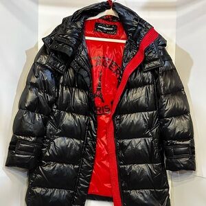 Karl Lagerfeld Black Jacket with Red Interior